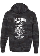Load image into Gallery viewer, "Fear the Beard" Full Zip Hoodie
